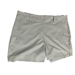 Maggie Lane Flat Front khaki Shorts size 16